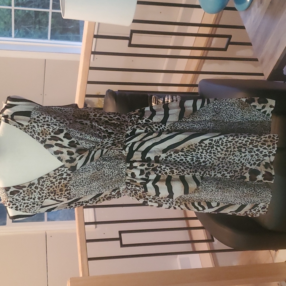 Animal Print Mini Dress